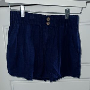 Denim blue soft shorts